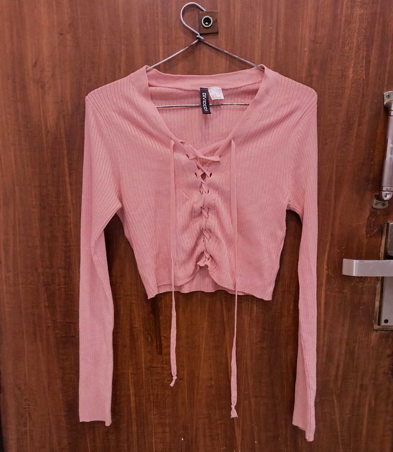 Cute Pink Crop Top