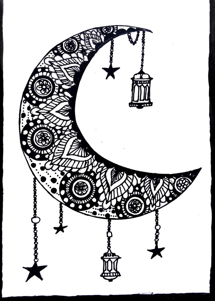 Moon 🌝 &amp; Fish 🐟 Mandala Seasonal greeting