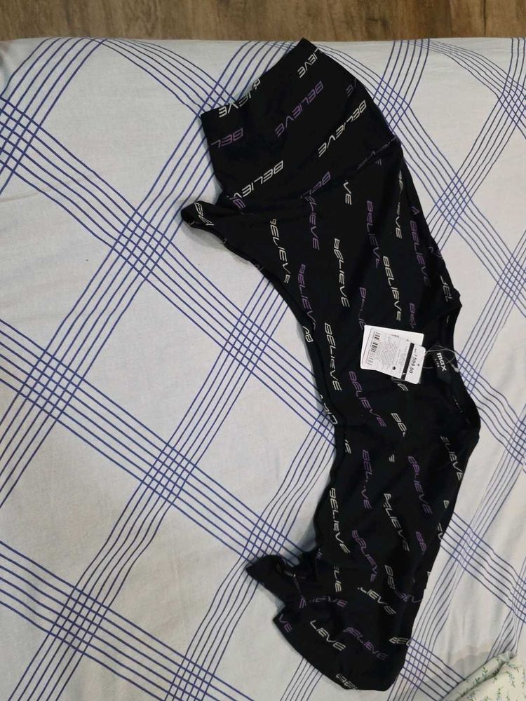 Believe Print crop top