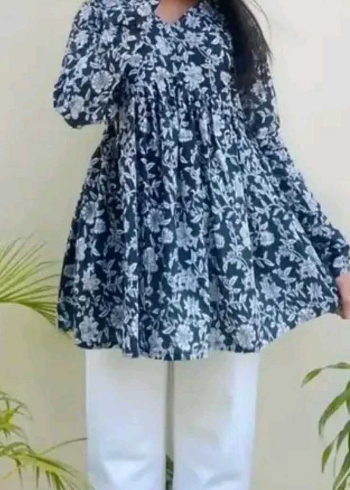 Floral Print Kurta