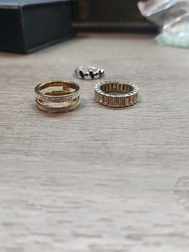 Set of 2 Rose Gold Rings