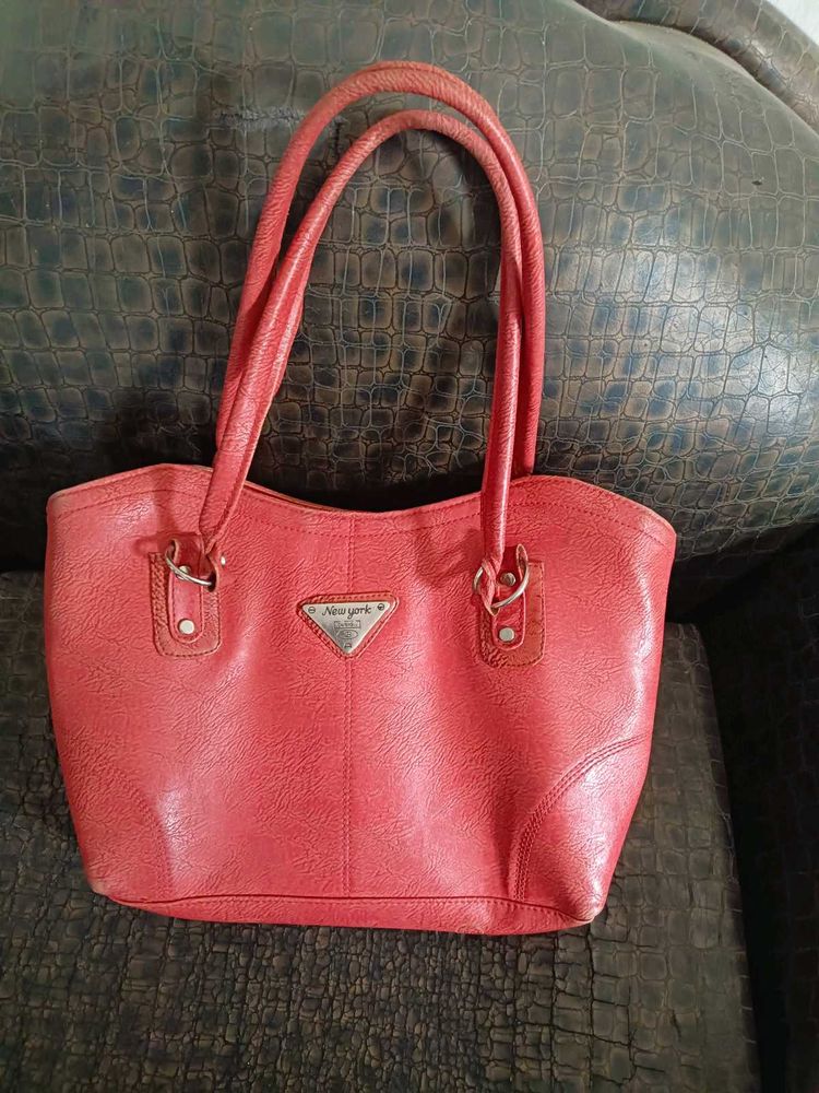pink Leather Handbag