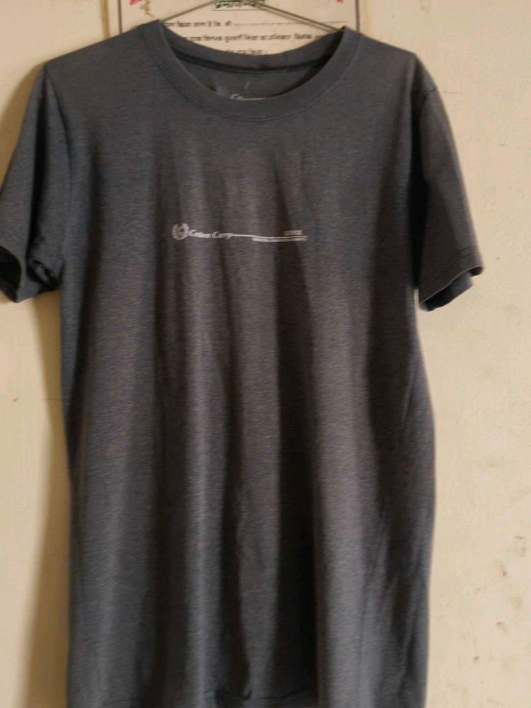 Gray Cotton T-Shirt