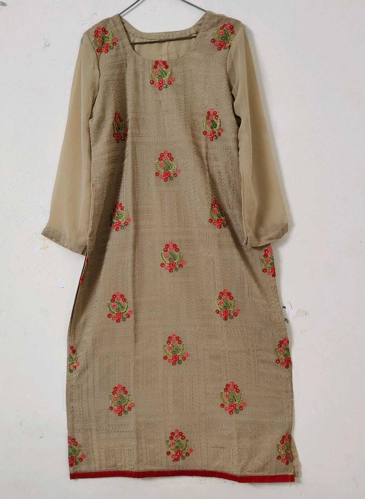 Embroidery Work Kurti + Dupatta