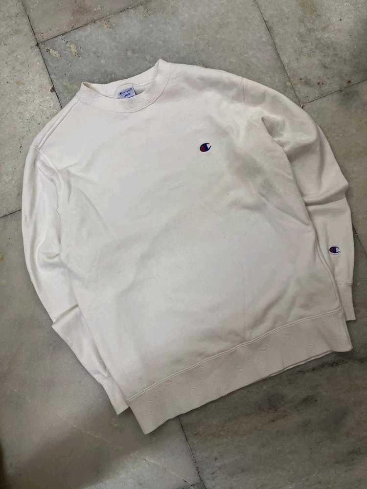 Champion White Crewneck Sweatshirt - Like New