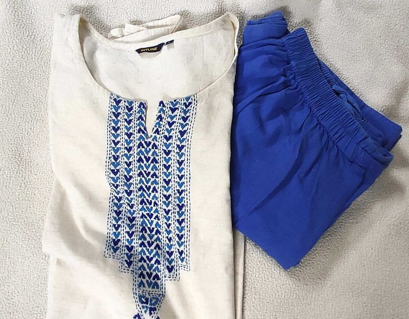 XL Size Elegant Kurta and Palazzo Set