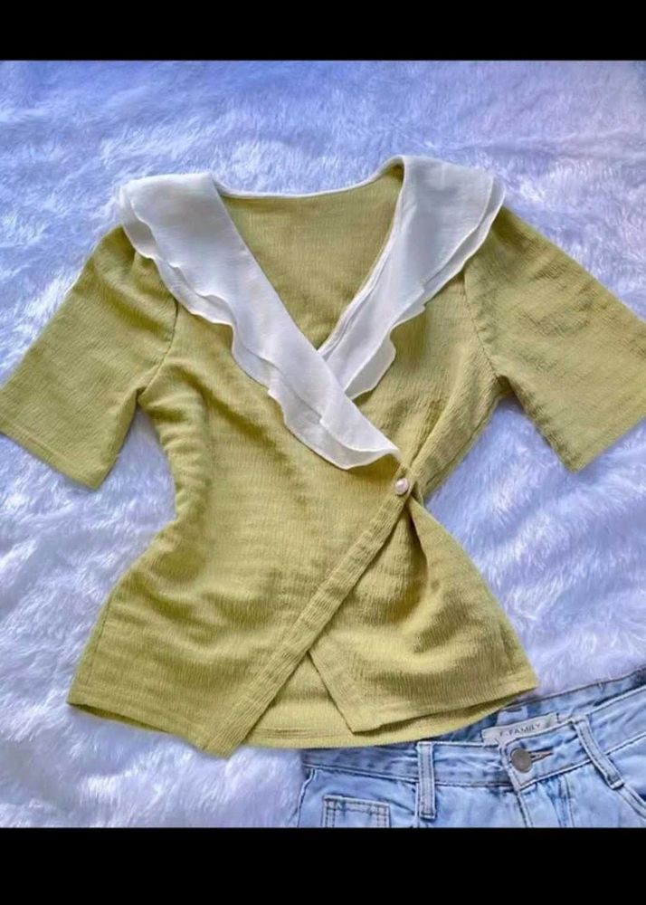 Chic Olive Green Top