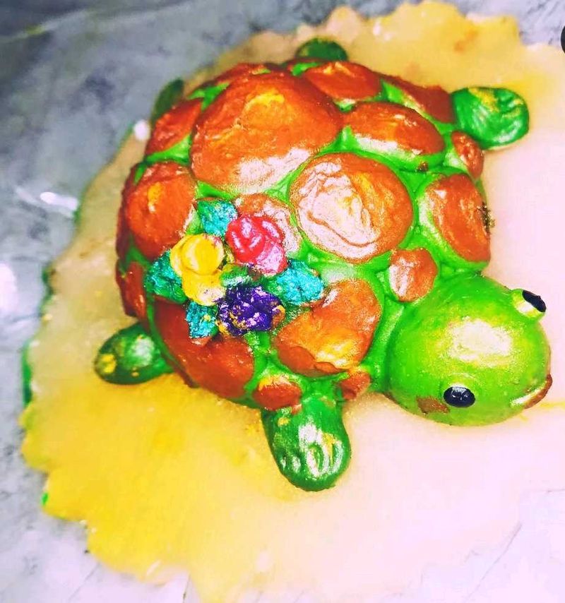 Resin Turtle Figurine Handmade Clay Art