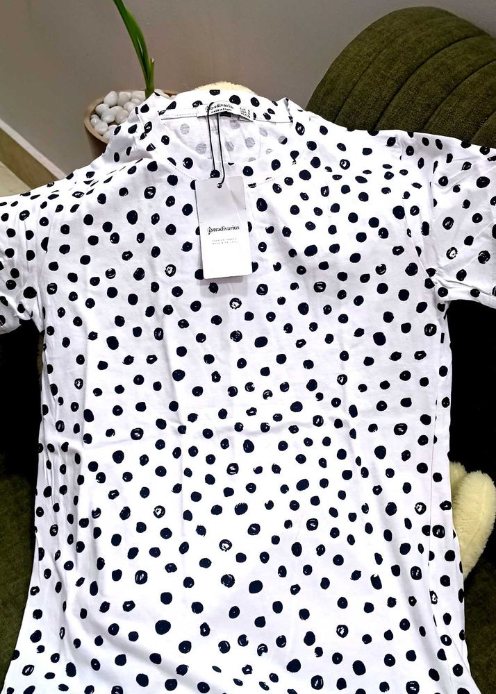 Stradivarius Polka Dot Top