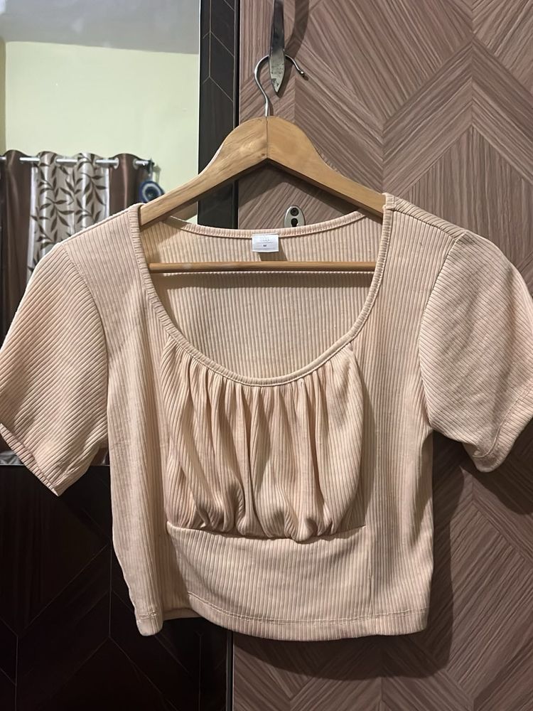 Cute Peach Crop Top