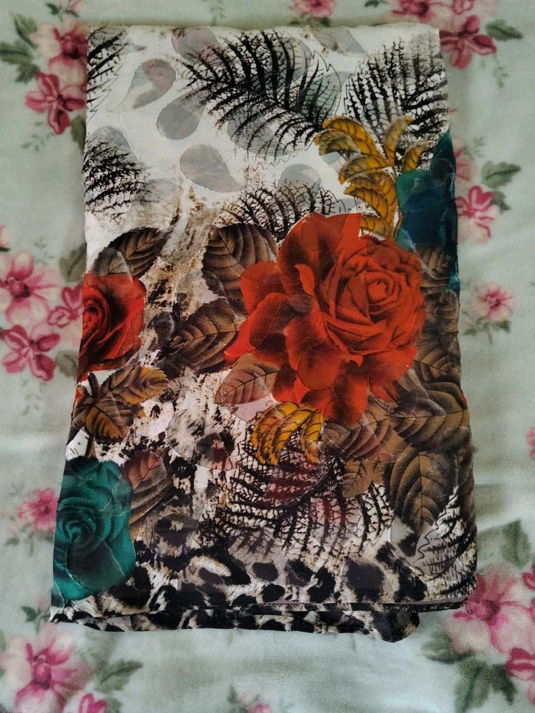 Floral Brasso Saree