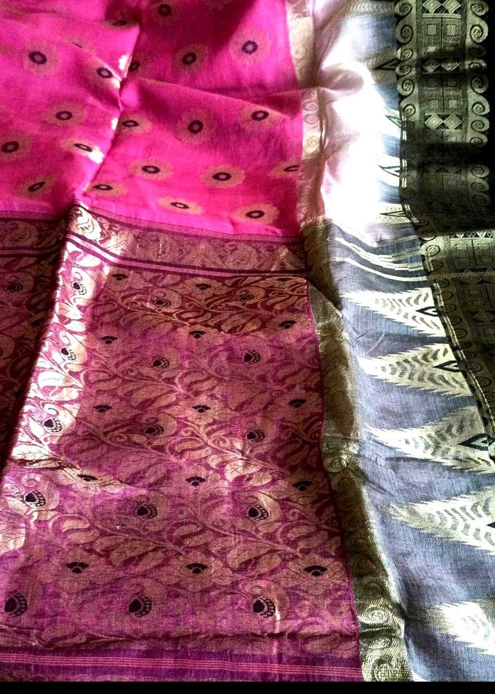 Bengal handloom Tussar Saree Without blouse Piece
