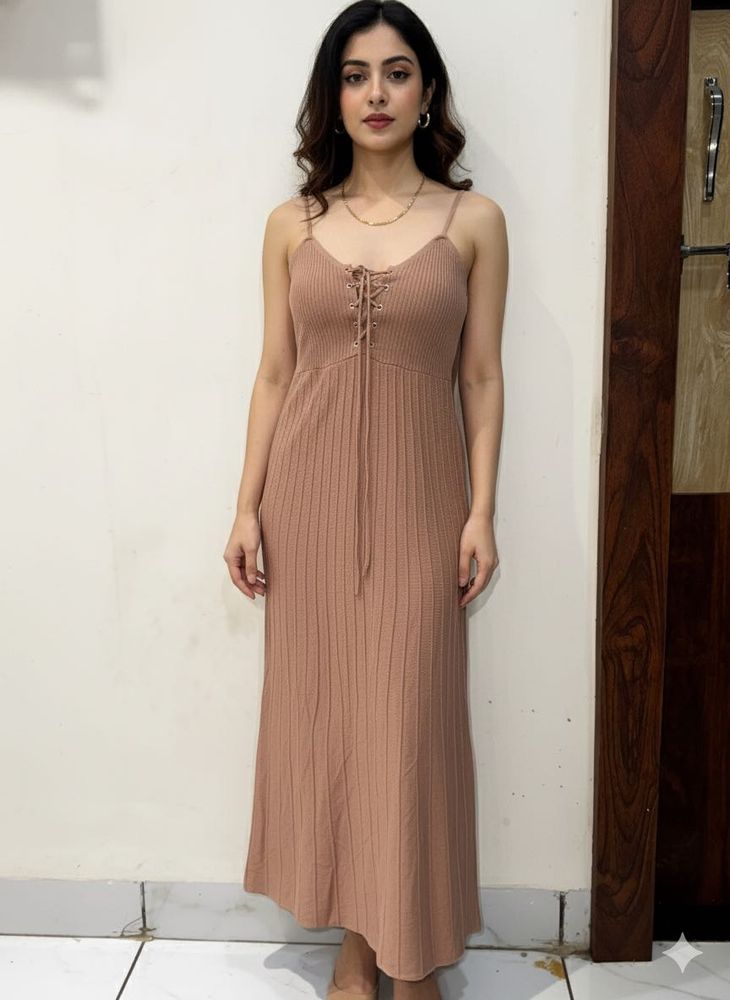 Elegant Knit Midi Dress