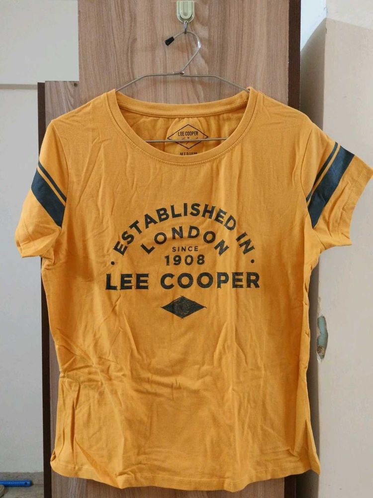Lee Cooper Yellow Graphic Tee