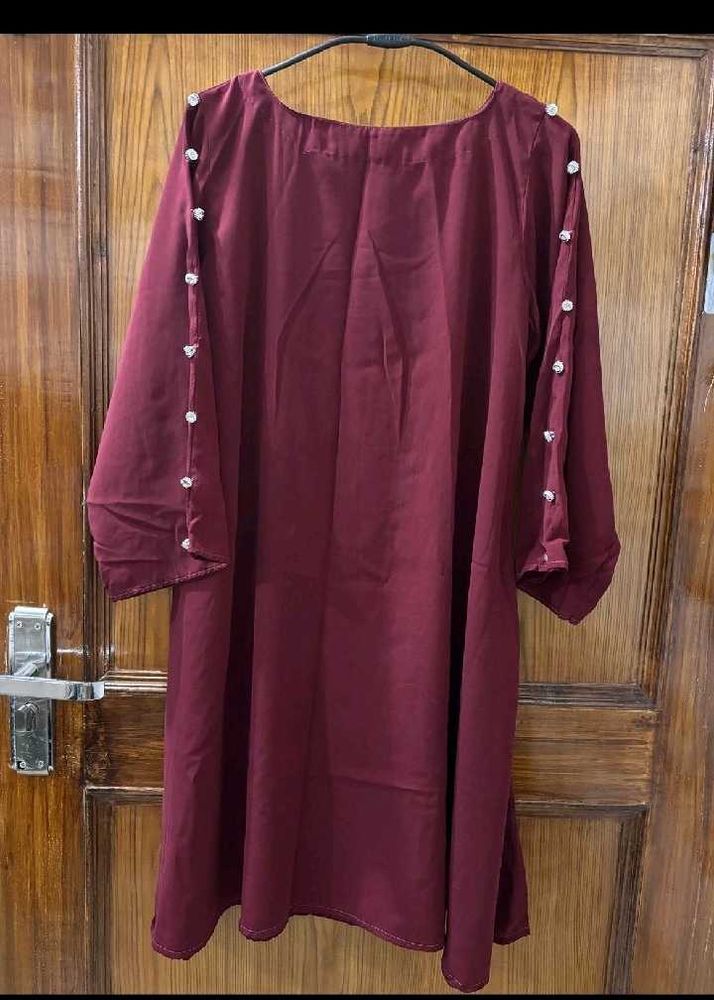 Red Simple Kurti