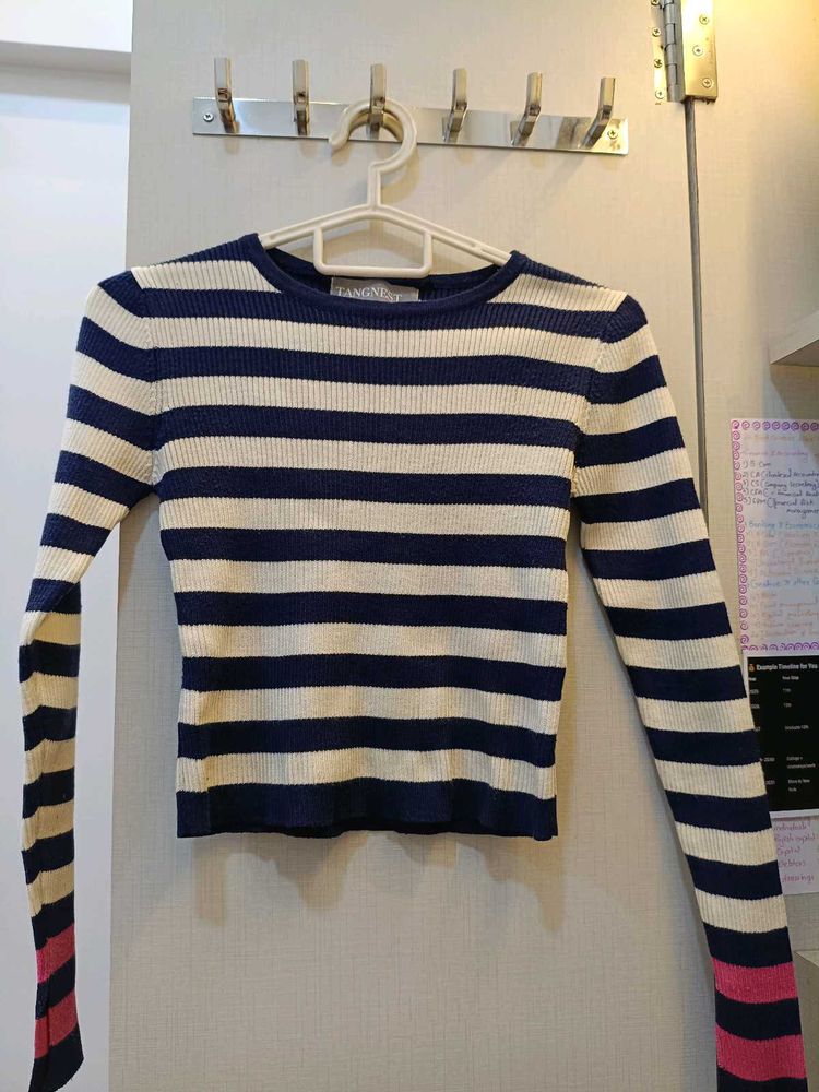 Striped Long Sleeve Top