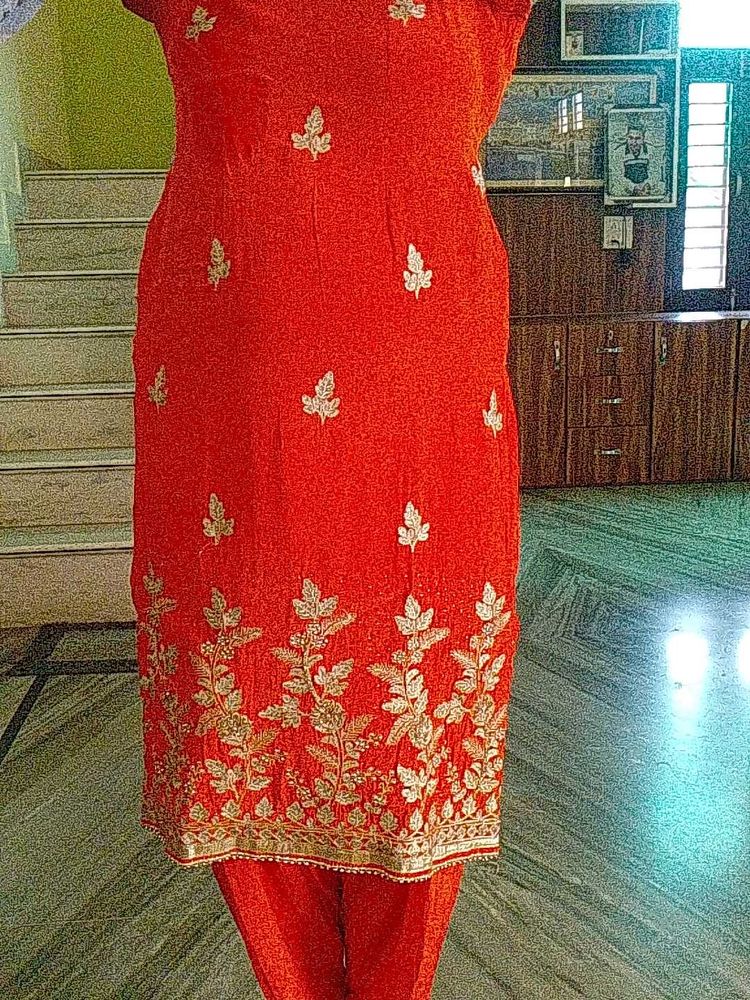 Designer Suit With Dupatta