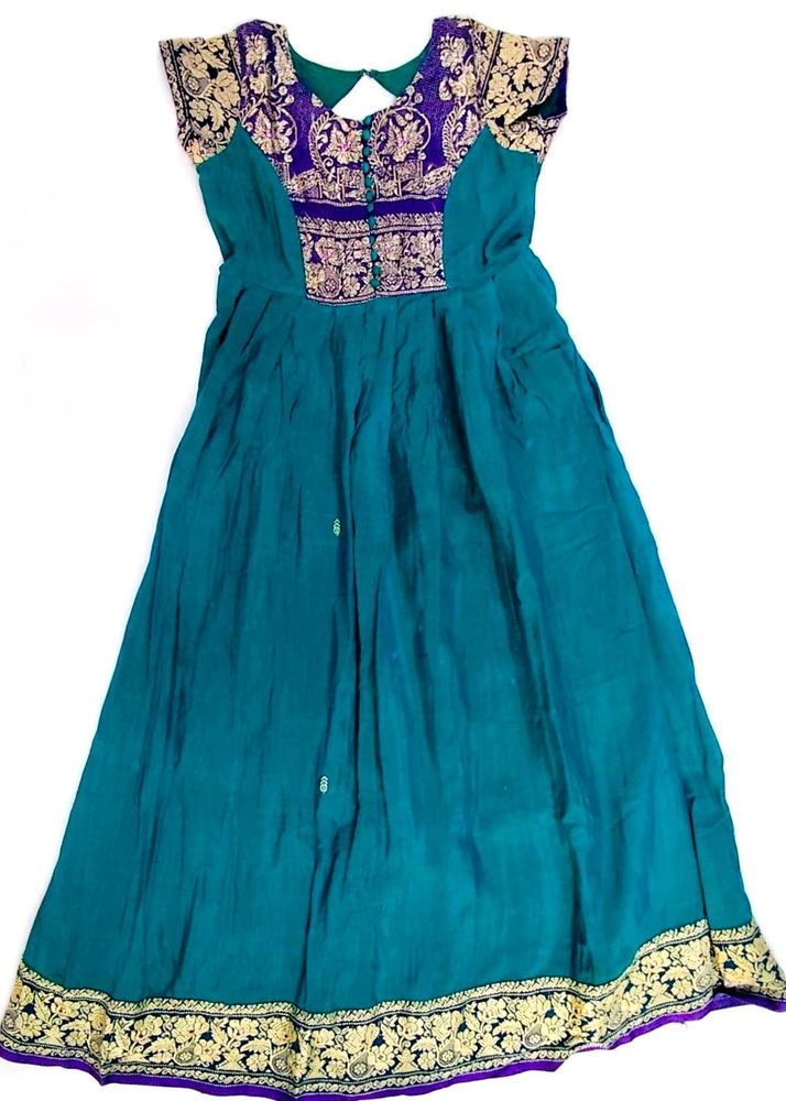 Traditional Embroidered Long Dress for Girl 4-7age
