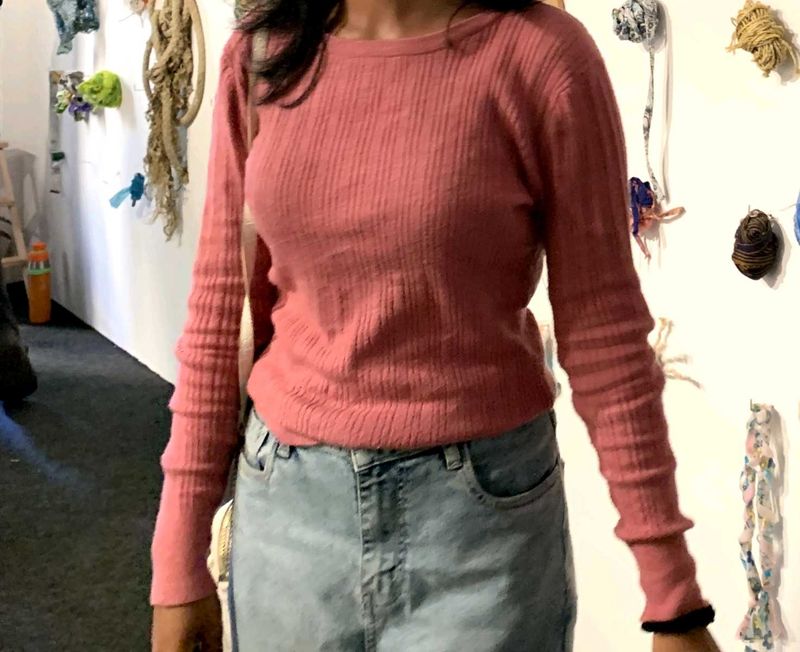 Pink Knit Sweater