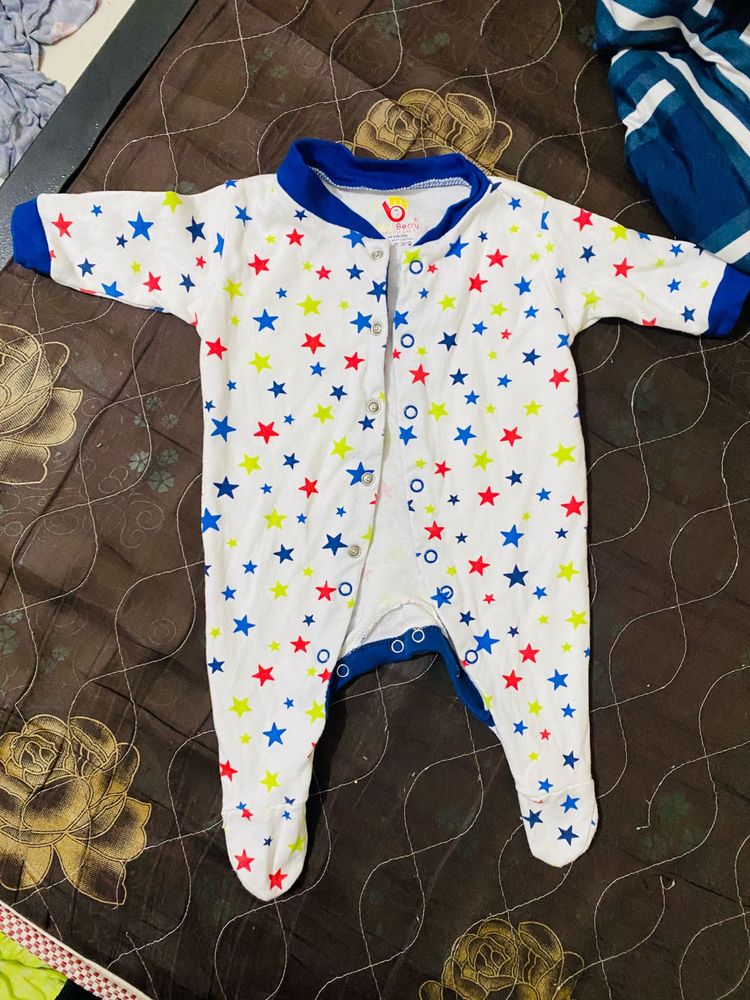 Cute Star Print Baby Romper