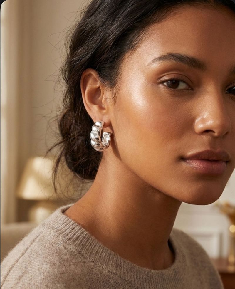 Silver Hoop Earrings