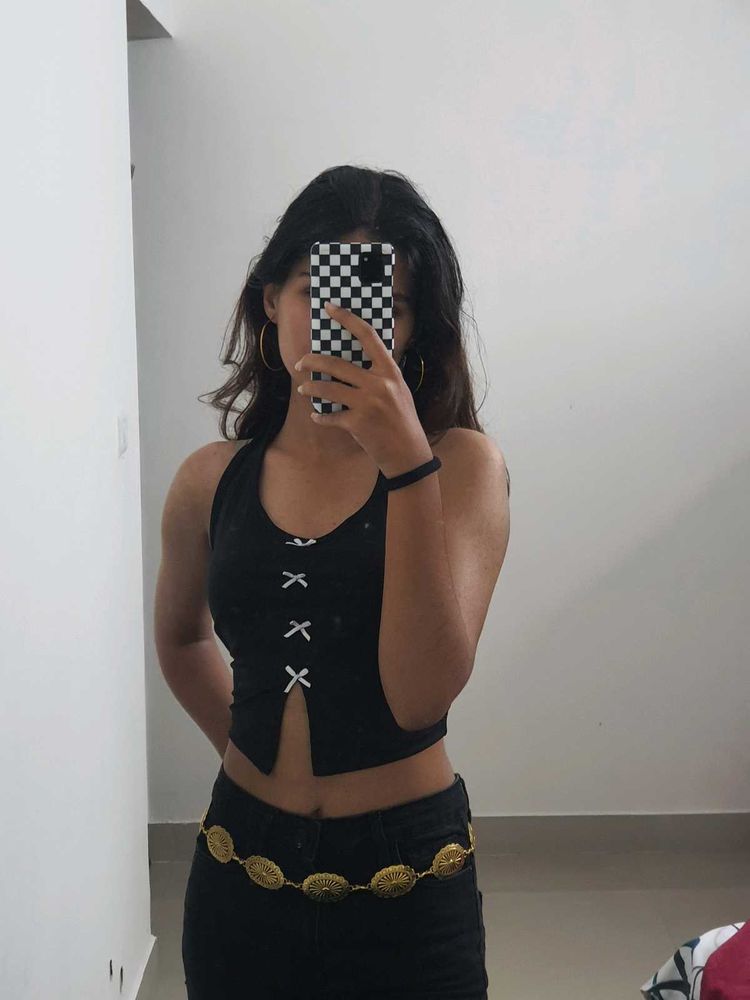 Coquette Halter Neck Top 🎀