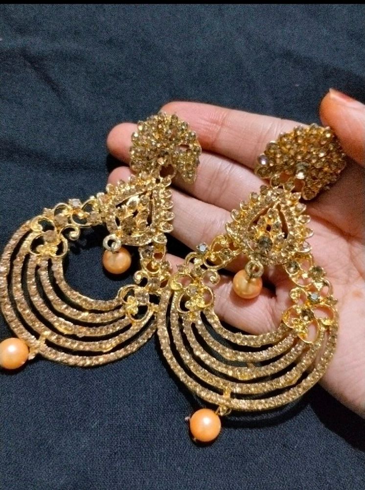 Casual Golden Earrings.