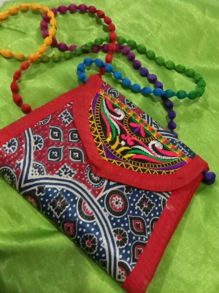 Ethnic Embroidered Pouch