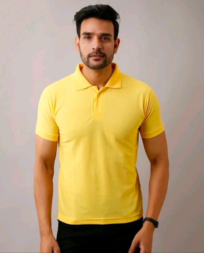 Yellow Polo T-Shirt - Casual Style
