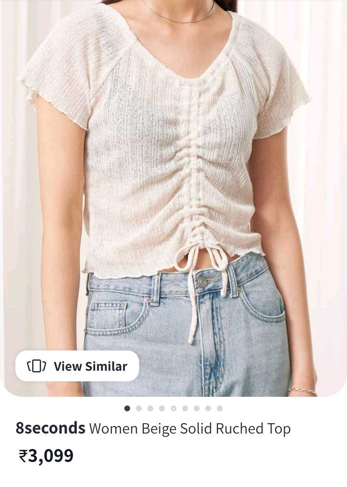 8 Seconds Ruched Knit Top