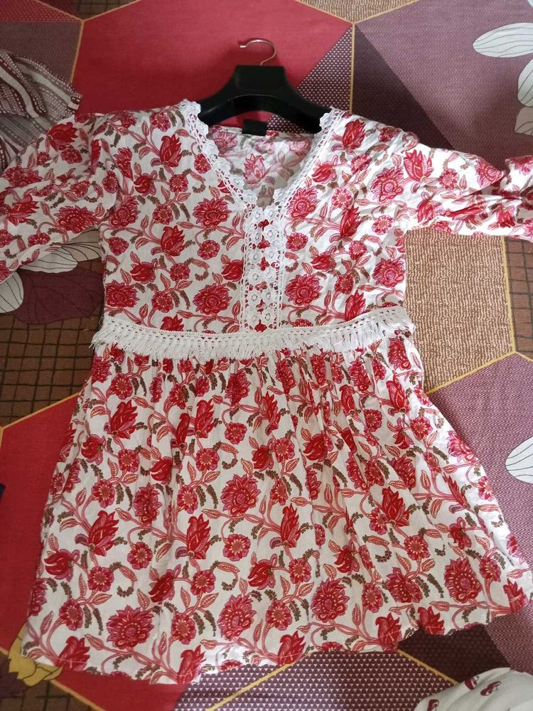 Floral Print Mini Dress