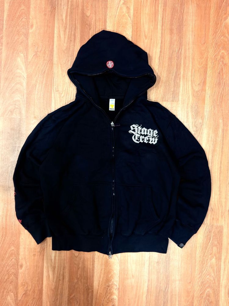 Black 'Stage Crew' Zip-Up Hoodie