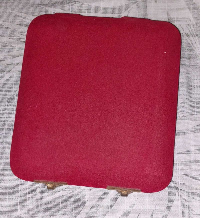 Jewellery Organiser Red Velvet With Satin Inside