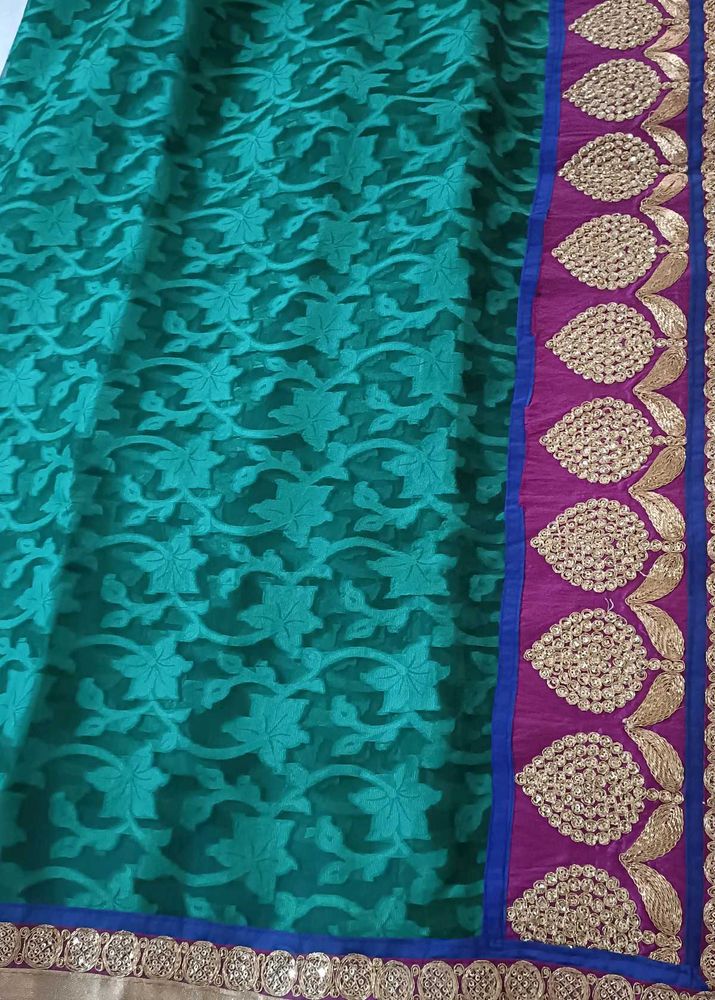 Elegant Green Saree
