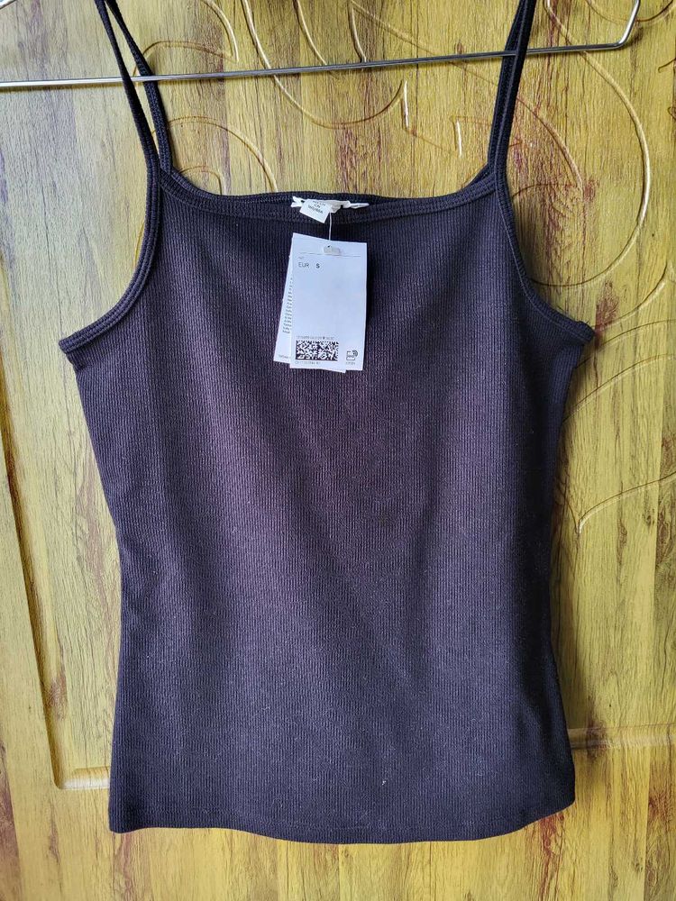 H&amp;M Ribbed Strappy Tank Top/Size-S