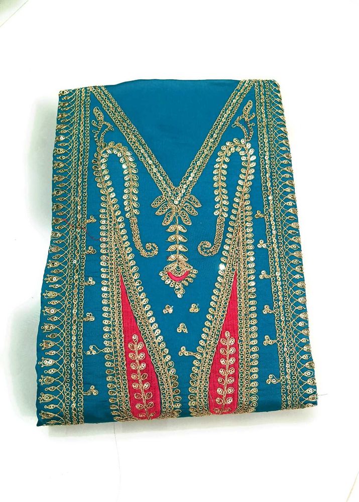 Elegant Embroidered Dress Material