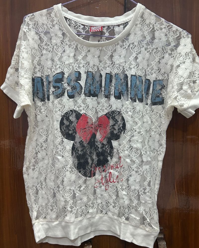 Miss Minnie Lace Tee