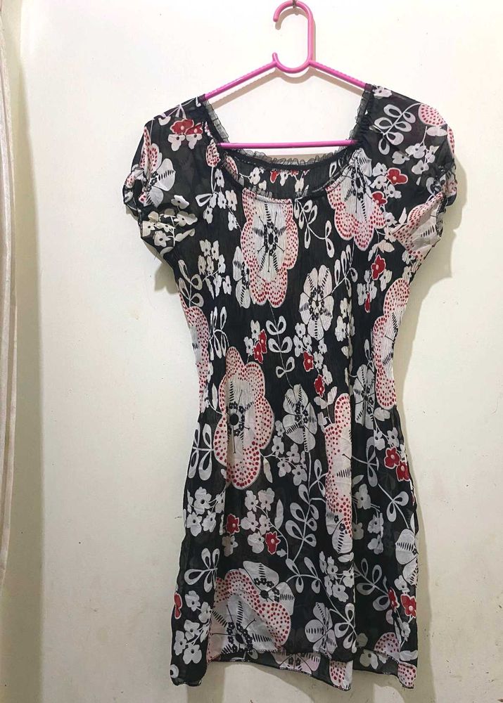 Floral Stylish Long Top bust till 38