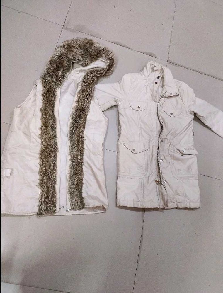 NEW Winter Jacket With Fur Cap