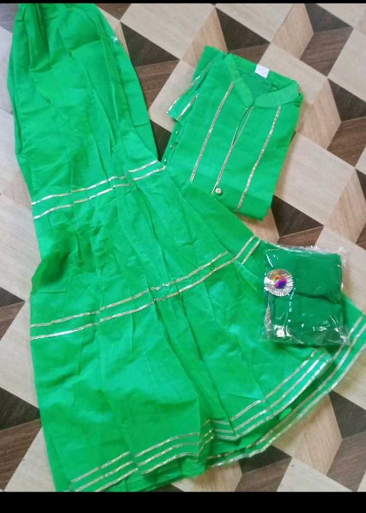 Green garara Suit