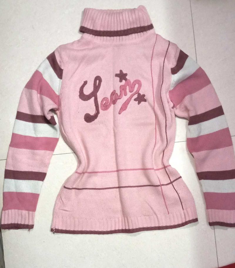 Pink Turtle Neck