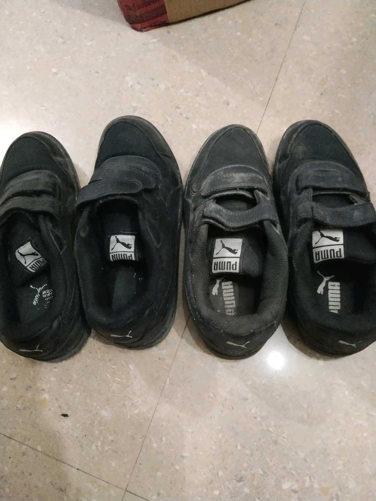 Puma Black Sneakers, 2 pair