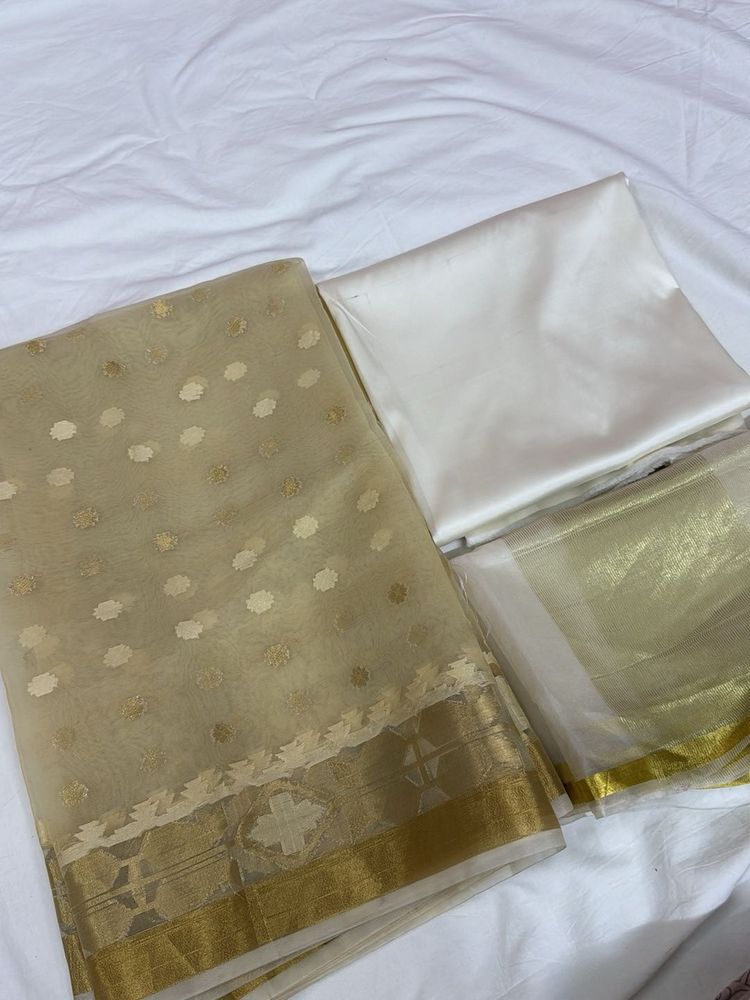 Golden Zari Work Suit