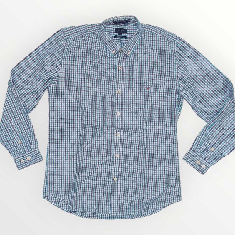 GANT Style Men’s Checkered Cotton Shirt