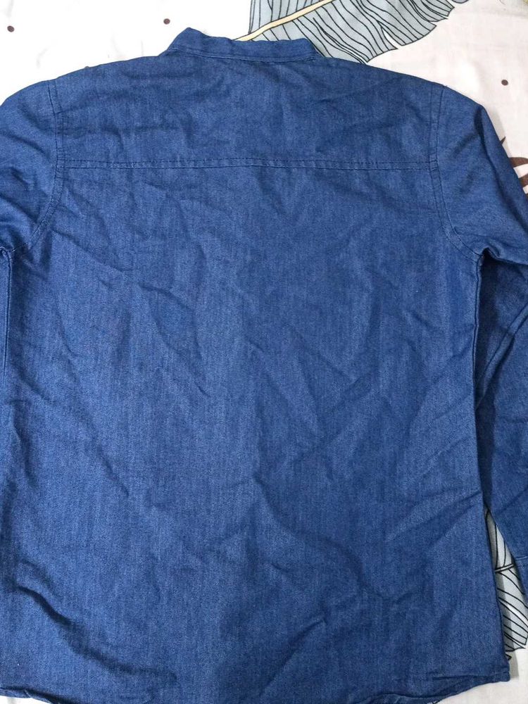 Denim Button-Down Shirt