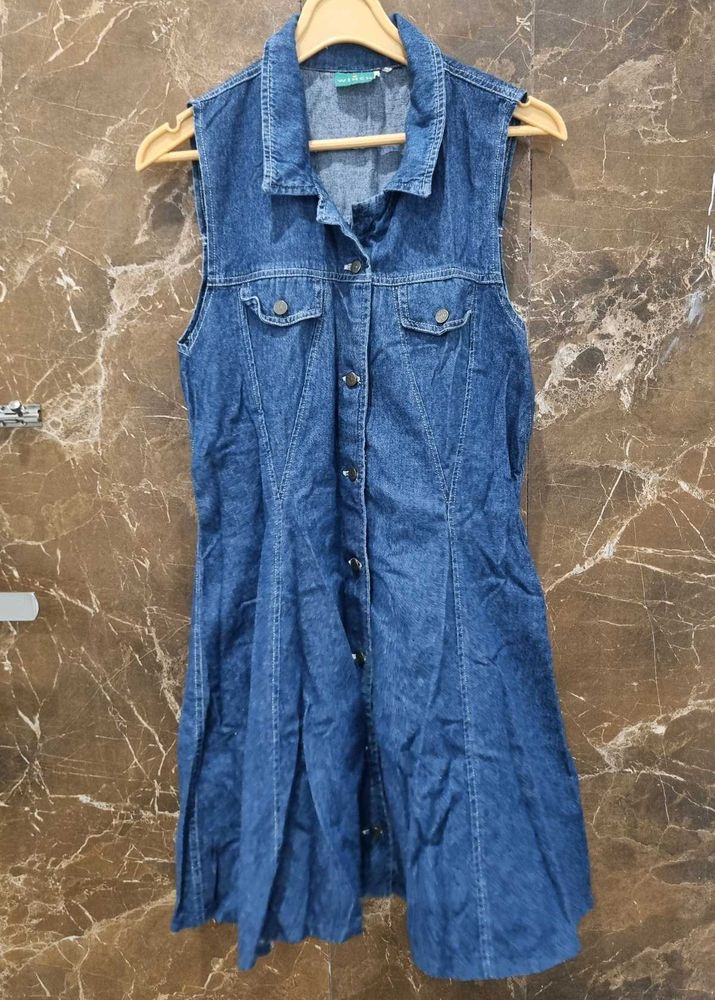 Denim Sleeveless Dress