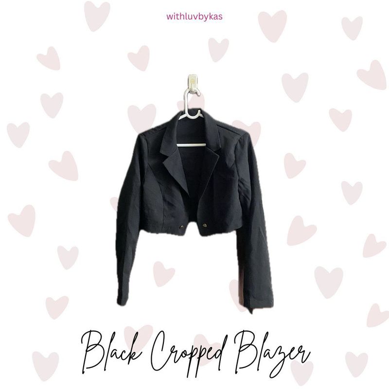 Black Cropped Blazer