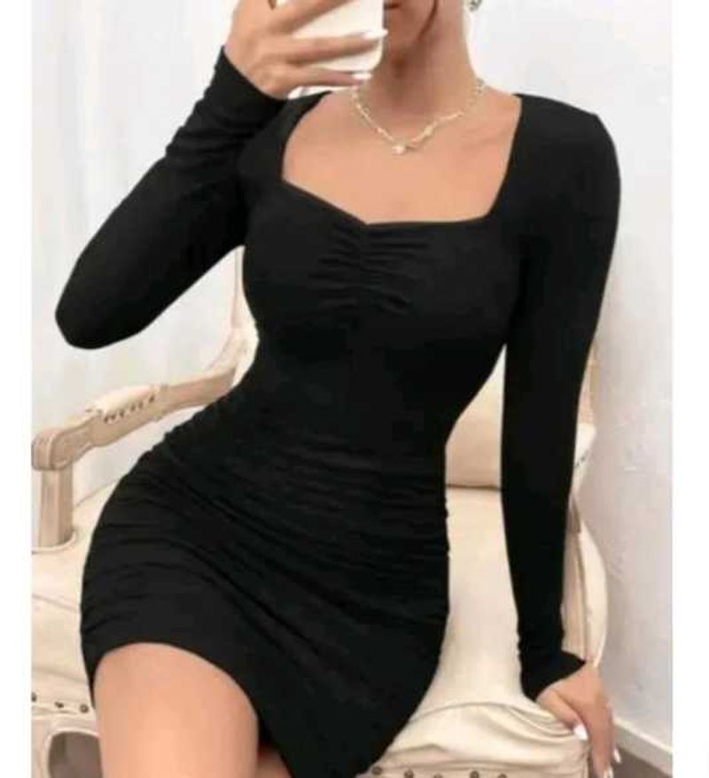 Black Bodycon Mini Dress