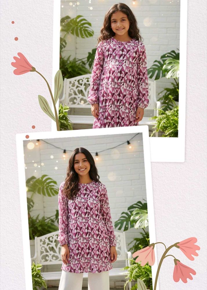 Girls' Printed Tunic | Both kids and ladies.