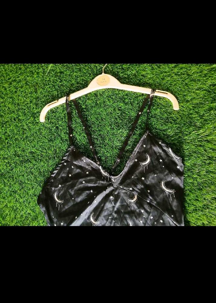 Reserved!🚫PREMIUM SATIN⭐ STARRY JUMPSUIT/Goth